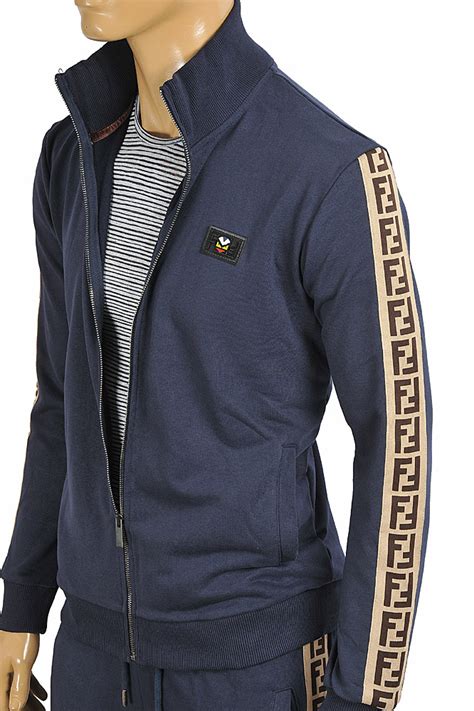 fendi jacket men logo all over|fendi jogging suit for men.